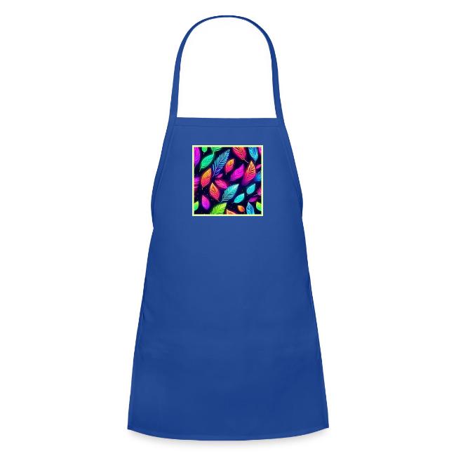 Neon Leaves in Vibrant Glow Art