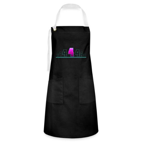 Number 4 in Magenta: Varsity Font - Artisan Apron