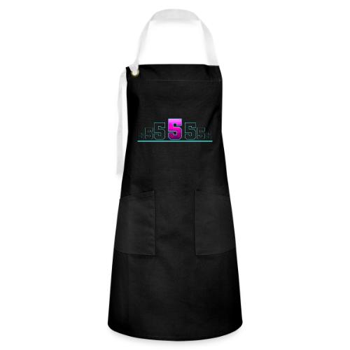 Number 5 in Magenta: Varsity Font - Artisan Apron