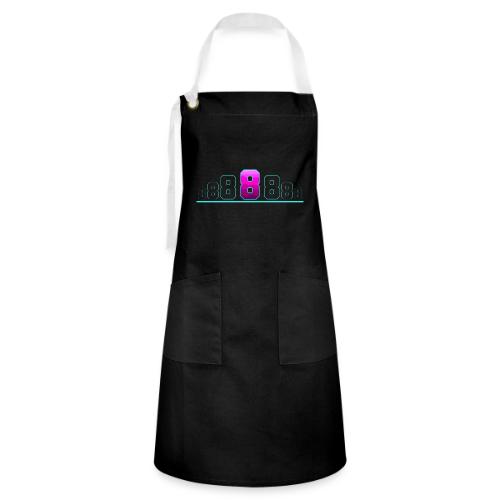 Number 8 in Magenta: Varsity Font - Artisan Apron