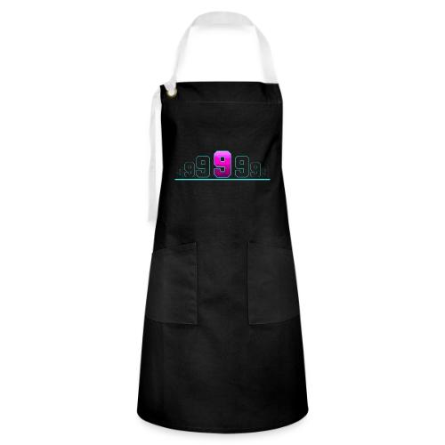 Number 9 in Magenta: Varsity Font - Artisan Apron