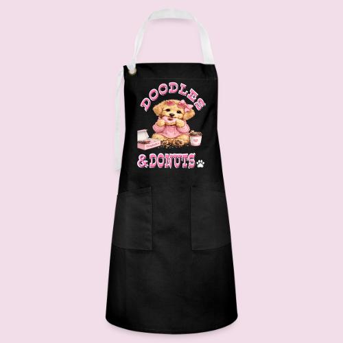 Doodles & Doughnut Cozy Dog Mom Design - Artisan Apron
