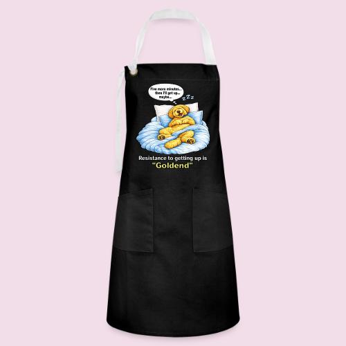 Funny Goldendoodle Sleeping design. - Artisan Apron