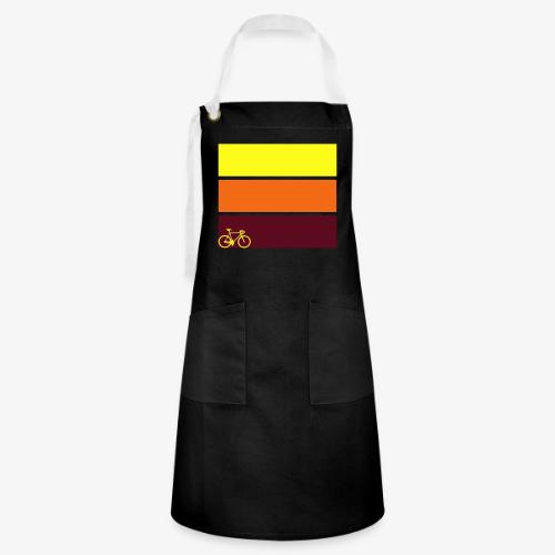 tricolor with bicycle - Artisan Apron