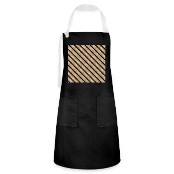 Isaiah Cave Scrolls. - Artisan Apron - black/white - Front