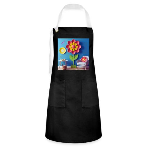 Flower design and harmony of environmental well-be - Artisan Apron
