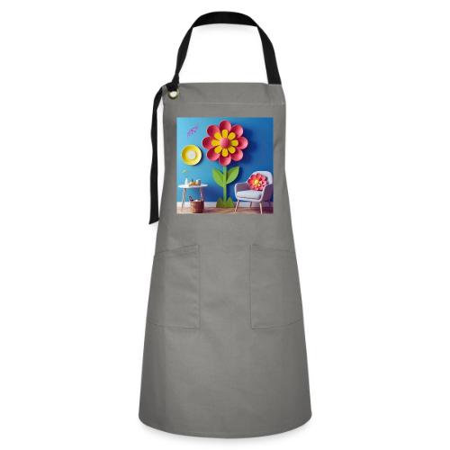 Flower design and harmony of environmental well-be - Artisan Apron