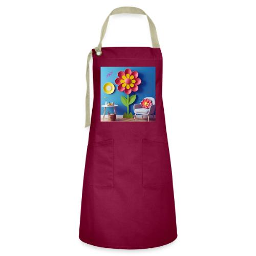 Flower design and harmony of environmental well-be - Artisan Apron