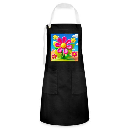 Pink Floral Peace | Sky & Nature Design - Artisan Apron