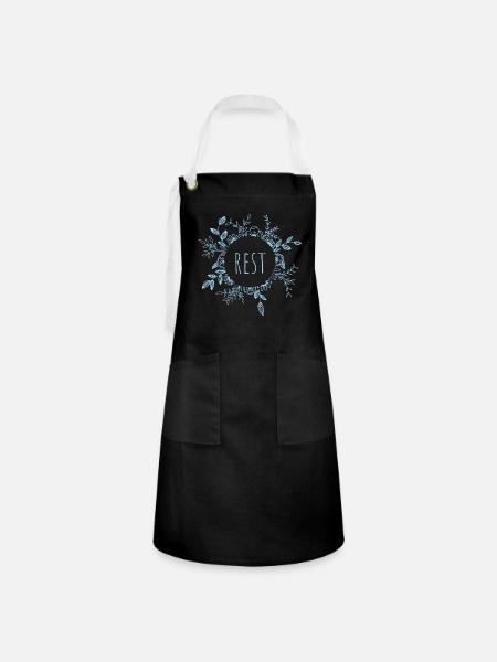 Rest - Artisan Apron - black/white