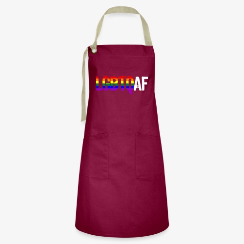 LGBTQ AF LGBTQ as Fuck Rainbow Pride Flag - Artisan Apron