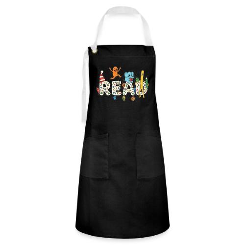 Whimsical READ Kids Cartoon - Artisan Apron
