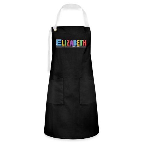 Elizabeth It All Starts Here Logo Landscape - Artisan Apron