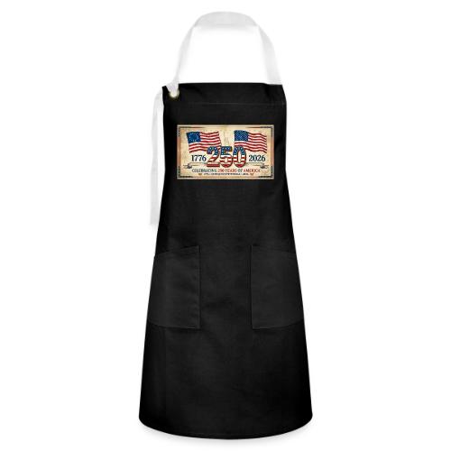 USA 250th Anniversary Flags Emblem - Artisan Apron