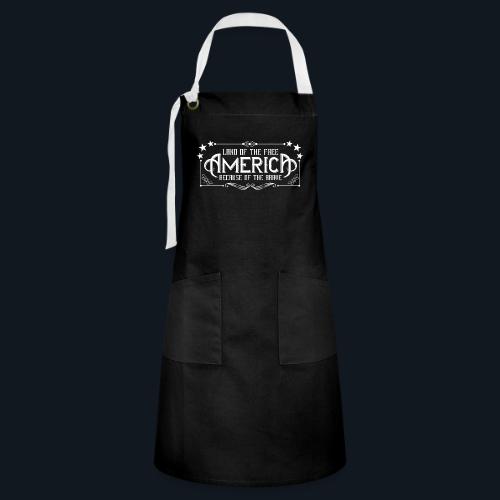 America Land of the free because of the brave - Artisan Apron