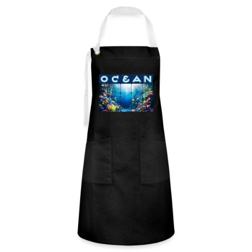 Ocean: Neon Reef Glow - Artisan Apron