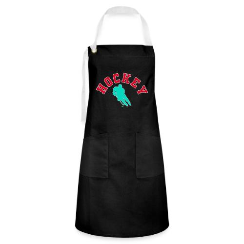 Hockey Player Silhouette - Artisan Apron