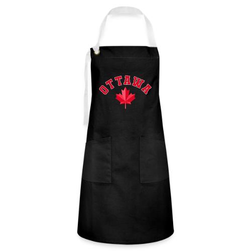 Ottawa with maple leaf - Artisan Apron