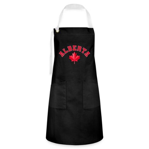 Alberta with maple leaf - Artisan Apron