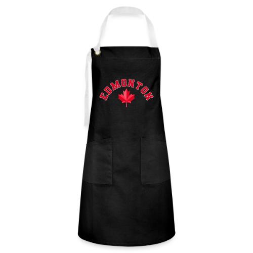 Edmonton with maple leaf - Artisan Apron
