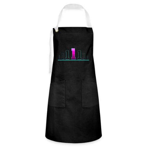 Number 1 in Magenta: Varsity Font - Artisan Apron