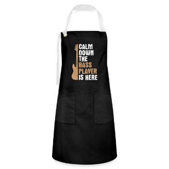 Bass Player Player Bass - Artisan Apron - black/white - Front
