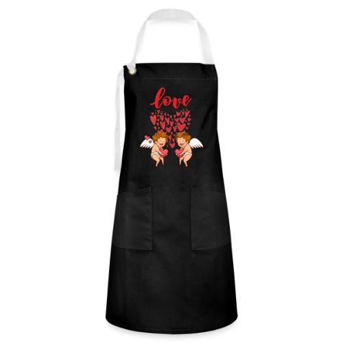 Cupid Love Designs, cupid love angel vibration. - Artisan Apron