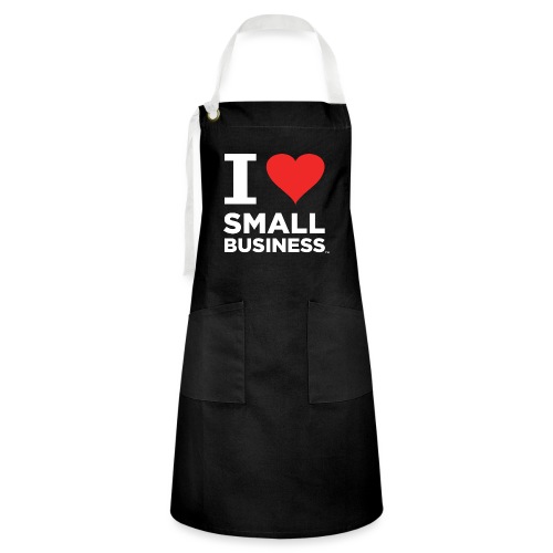 I Heart Small Business Logo (Red & White) - Artisan Apron
