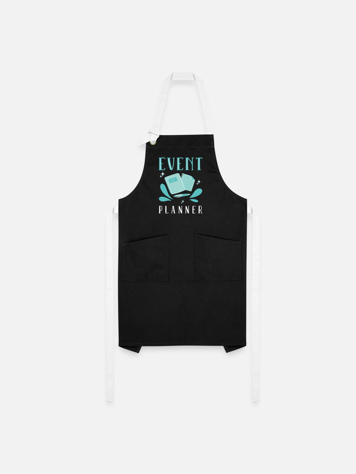 Event Planner - Artisan Apron - black/white - Front