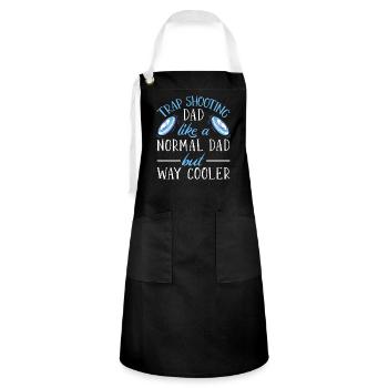 Trap Shooting Clay Shooting - Artisan Apron - black/white - Front