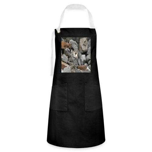 Camouflage Cat On Rocks Gifts for Animal Lovers - Artisan Apron