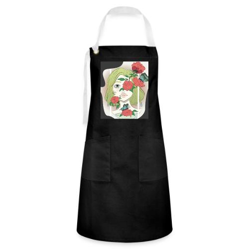 Girl with Rose Vine - Artisan Apron