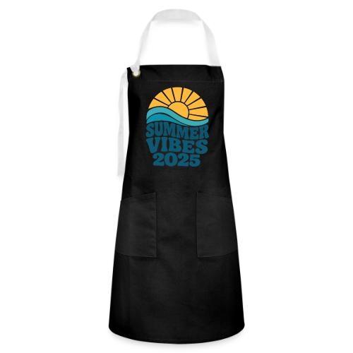 Summer Vibes 2025 Retro Sunset T-Shirt | Fun Beach - Artisan Apron