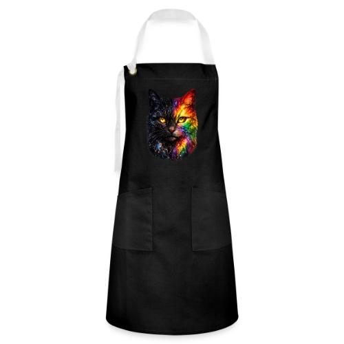 Cosmic Galaxy Rainbow Cat - Artisan Apron