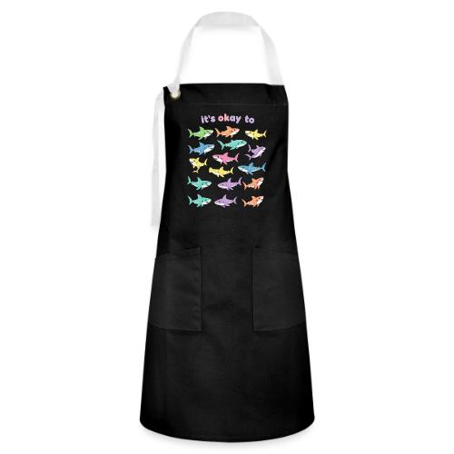 It’s Okay To – Cute Pastel Shark - Artisan Apron