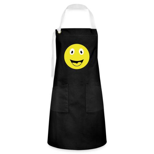 Yellow Happy Face Print - Artisan Apron