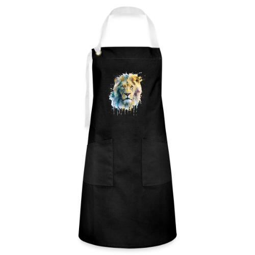 Splash-Art Lion Face - Artisan Apron