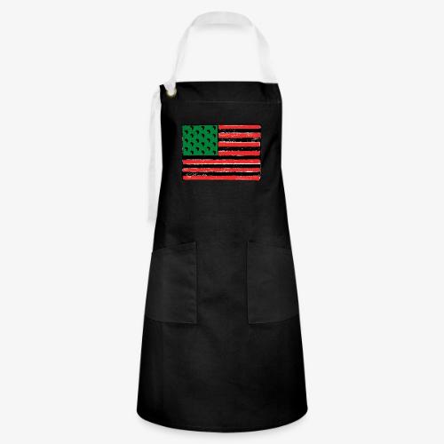 Red Green Black Flag - Artisan Apron