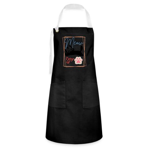 Meow Cat Paw Cute Kitty Lover Design - Artisan Apron