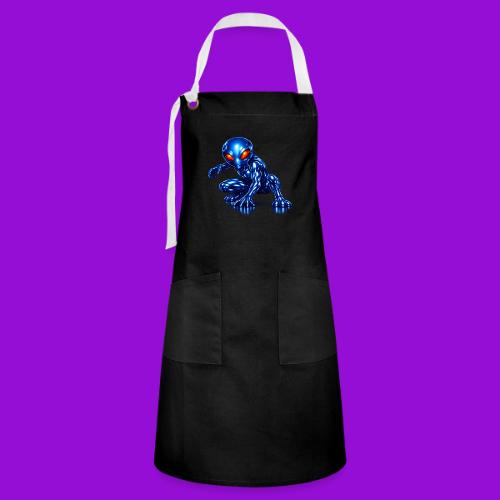Blue Alien Crouch - Artisan Apron