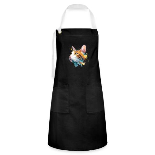 Cat: Feline Ink Burst - Artisan Apron