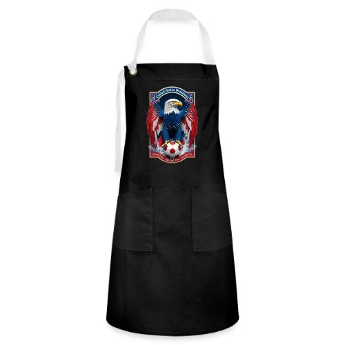 USA Eagle Emblem T Shirt, USA Soccer Pride Gift - Artisan Apron