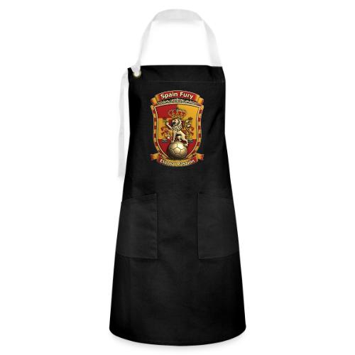 Spain Lion Fury T-Shirt, Spanish Crest Gift - Artisan Apron