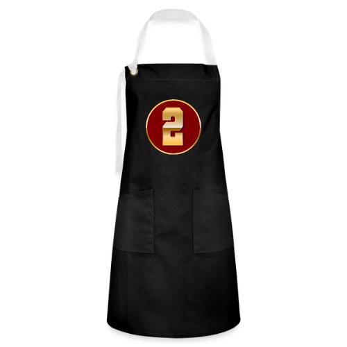 Number 2 in Gold Varsity Font - Artisan Apron