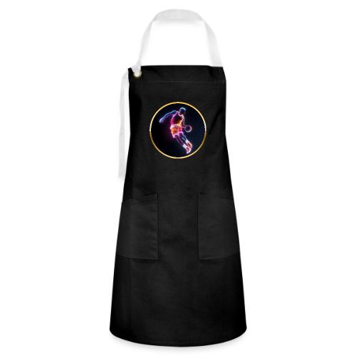 Neon Basketball Player - Artisan Apron