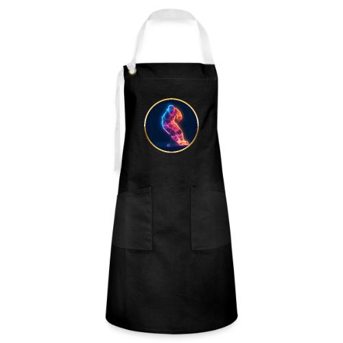 Hockey: Neon Hockey Sketch - Artisan Apron