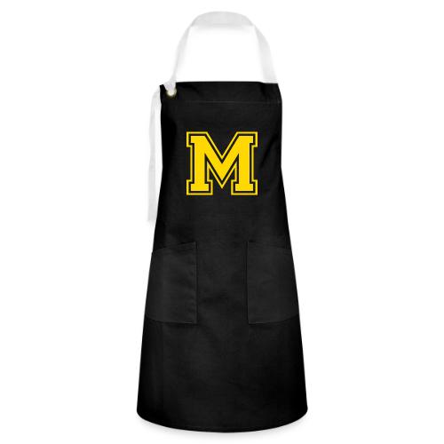 Letter M – Capital Athletic Alphabet Monogram - Artisan Apron