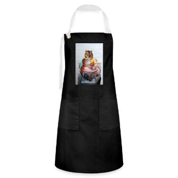 Mythic Visions - Artisan Apron - black/white - Front