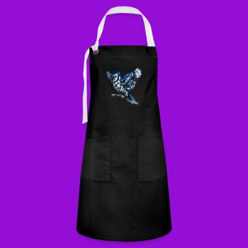 Silver Blue Jay Open Wing Perch - Artisan Apron