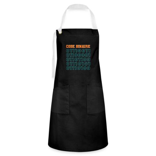 Hi in binary code - Artisan Apron